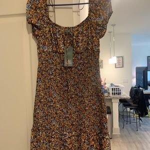 Floral print summer dress